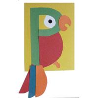 P wie Papagei Bastelarbeit