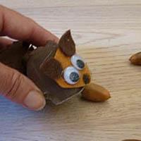 Eichhörnchen-Eichel - Feinmotorik-Spiel fur Kinder