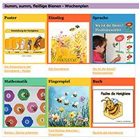 Bienen - Wochenplan fur die Vorschule, Kita, Krippe, Kindergarten Bienen - Wochenplan fur die Vorschule, Kita, Krippe, Kindergarten