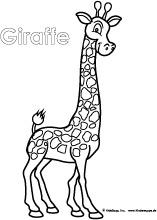 Giraffe-Ausmalbild
