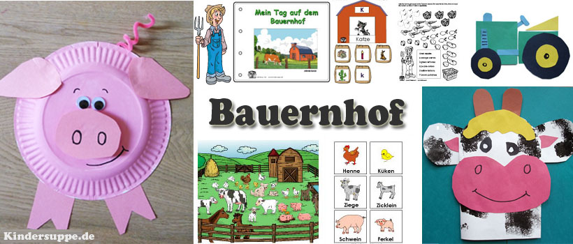 Kindergarten Projekt Bauernhof Ideen Basteln und Spielen
