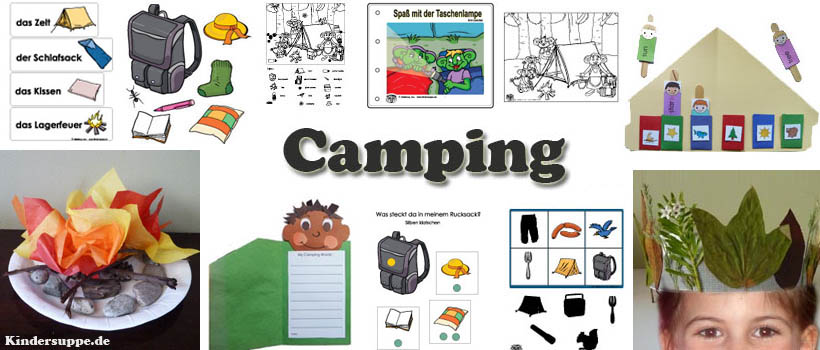 Kindergarten Projekt Camping Ideen zum Basteln und Spielen