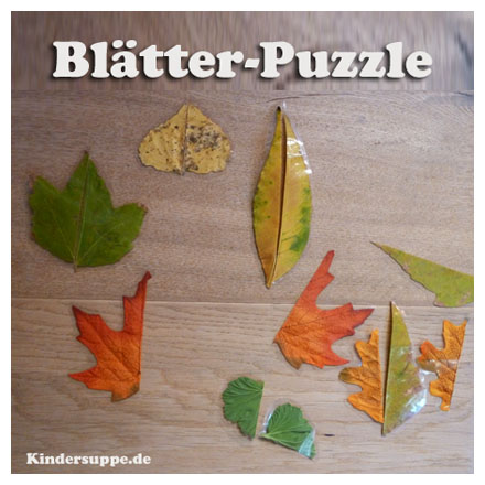 Blätter und Herbst-Bastelidee fur Kindergarten und Kita
