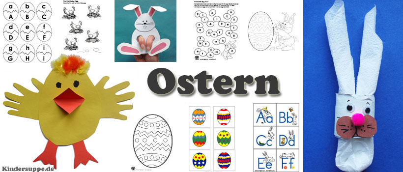 Ostern Basteln und Spielen Ideen für Kindergarten und Kita