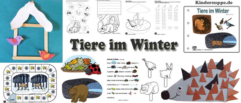 Projekt Tiere im Winter Kindergarten und Kita Ideen und Spiele