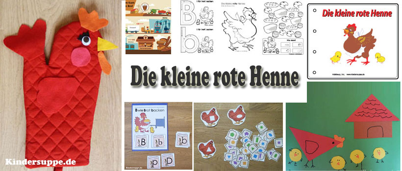 Die kleine rote Henne - Ideen und Spiele fur die Vorschule und Kindergarten