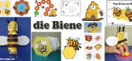 Bienen Kindergarten and Kita ideen, spiele, lieder, und basteln