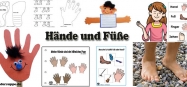 Projekt Hand und Fuss basteln und Spiele fur Kindergarten und Kita