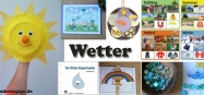 Projekt Wetter - Basteln und Spielideen für Kindergarten und Kita