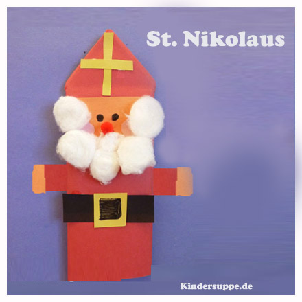 ST. Nikolaus Bastelarbeit Kinder