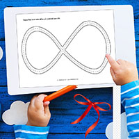 Schleife-Schwungübung fur Vorschulkinder Schleife-Schwungübung fur Vorschulkinder