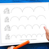 „Hoppel, Hase, hoppel!“- Schreibschwünge