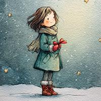 Die kleine rote Weihnachtsschleife - Weihnachts-Geschichte fur Kinder