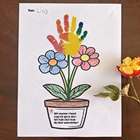 Muttertags-Geschenk und Gedicht: Ich hab dich lieb – du bist wunderbar!" fur Kinder